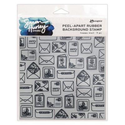 Ranger Simon Hurley Cling Stamps - Happy Mail